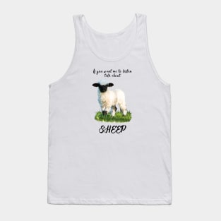 Talk About Sheep, Valais Blacknose Lamb Tank Top